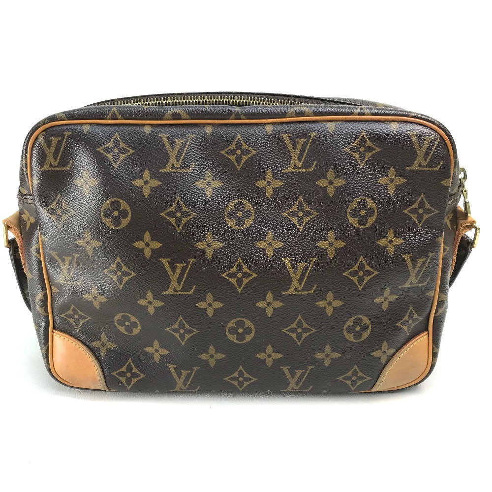 Louis Vuitton Shoulder Monogram Bag Canvas Brown Nile